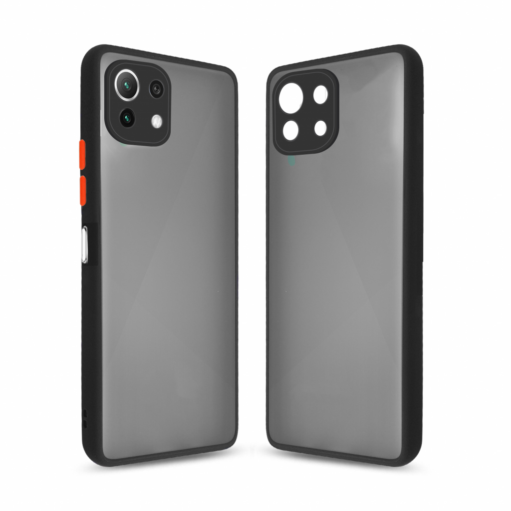 Чохол до мобільного телефона MakeFuture Xiaomi Mi 11 Lite Frame (Matte PC+TPU) Black (MCMF-XM11LBK)