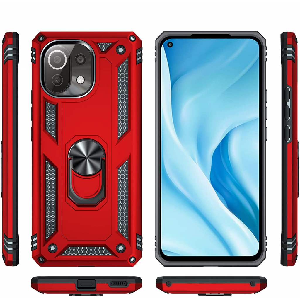 Чохол до мобільного телефона BeCover Military Xiaomi Mi 11 Lite / Mi 11 Lite 5G Red (706644)