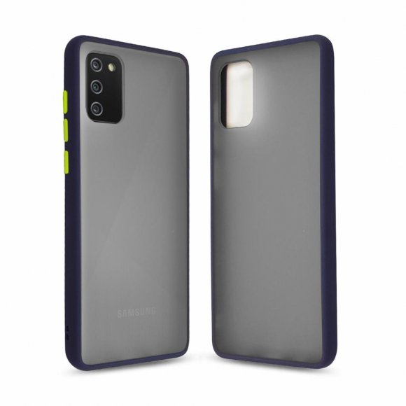 Чохол до мобільного телефона MakeFuture Samsung A02s Frame (Matte PC+TPU) Blue (MCMF-SA02SBL)