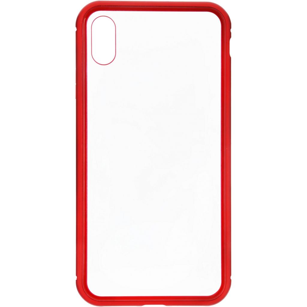 Чохол до мобільного телефона Armorstandart Magnetic Case 1 Gen. iPhone XS Max Clear/Red (ARM53391)