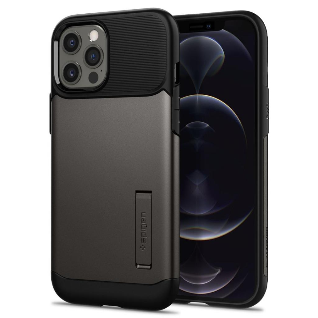 Чохол до мобільного телефона Spigen iPhone 12 / 12 Pro Slim Armor, Gunmetal (ACS01524)