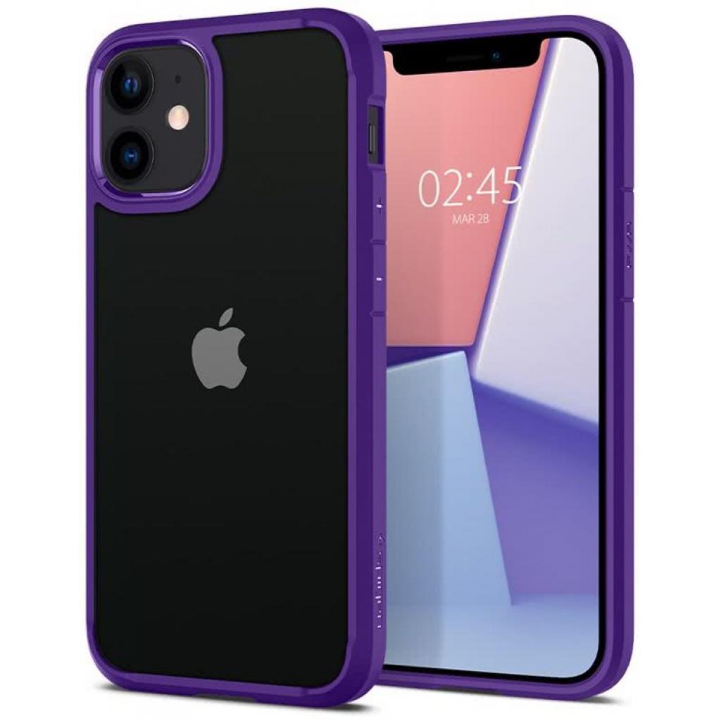 Чохол до мобільного телефона Spigen iPhone 12 mini Crystal Hybrid, Hydrangea Purple (ACS01544)