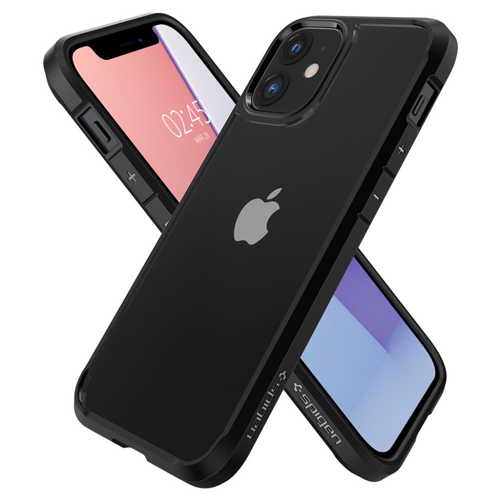 Чохол до мобільного телефона Spigen iPhone 12 mini Crystal Hybrid, Matte Black (ACS01543)