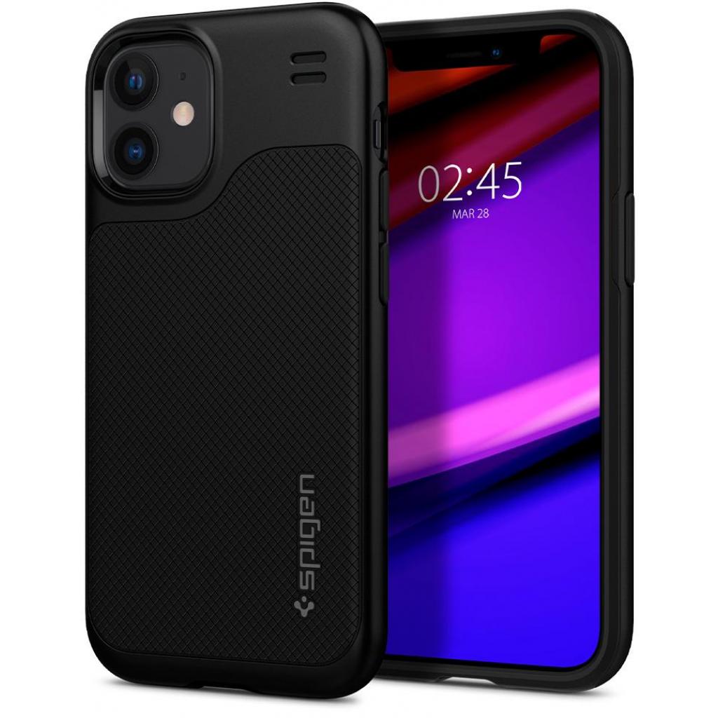 Чохол до мобільного телефона Spigen iPhone 12 mini Hybrid NX, Matte Black (ACS01541)