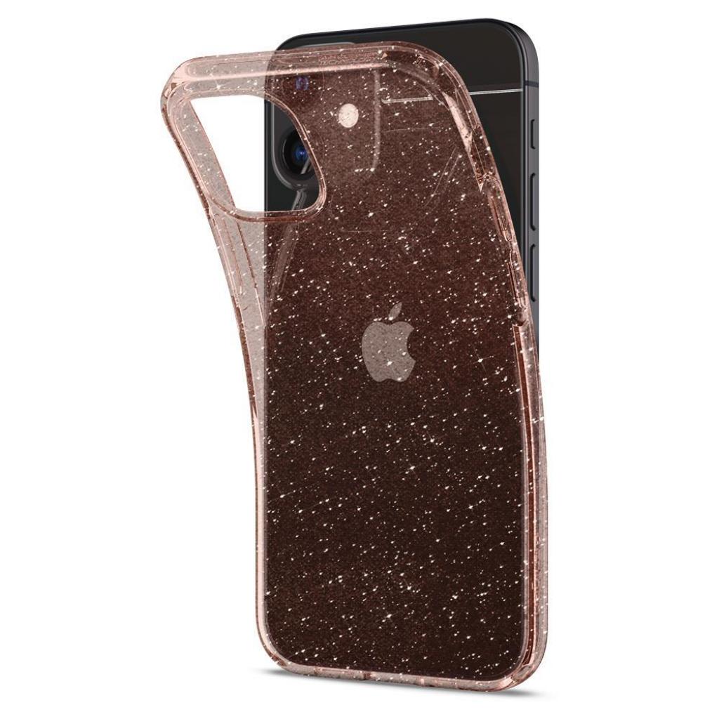 Чохол до мобільного телефона Spigen iPhone 12 mini Liquid Crystal Glitter, Rose Quartz (ACS01742)