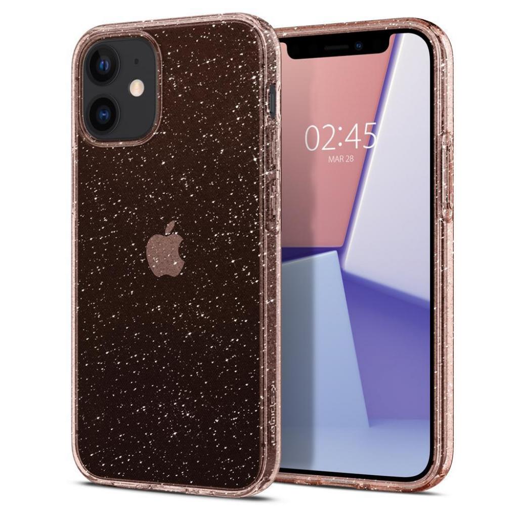 Чохол до мобільного телефона Spigen iPhone 12 mini Liquid Crystal Glitter, Rose Quartz (ACS01742)