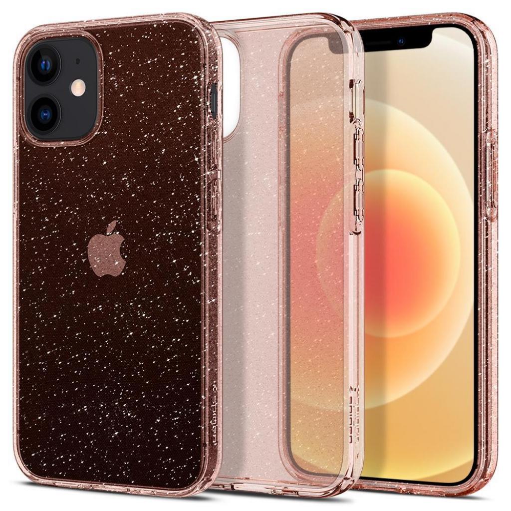 Чохол до мобільного телефона Spigen iPhone 12 mini Liquid Crystal Glitter, Rose Quartz (ACS01742)