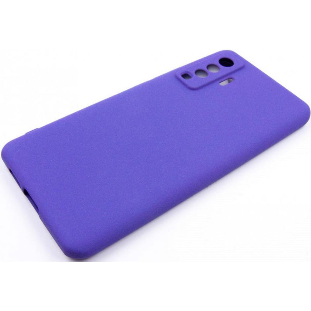 Чохол до мобільного телефона Dengos Carbon Vivo X50, violet (DG-TPU-CRBN-101) (DG-TPU-CRBN-101)