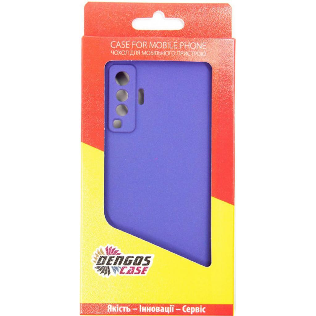 Чохол до мобільного телефона Dengos Carbon Vivo X50, violet (DG-TPU-CRBN-101) (DG-TPU-CRBN-101)