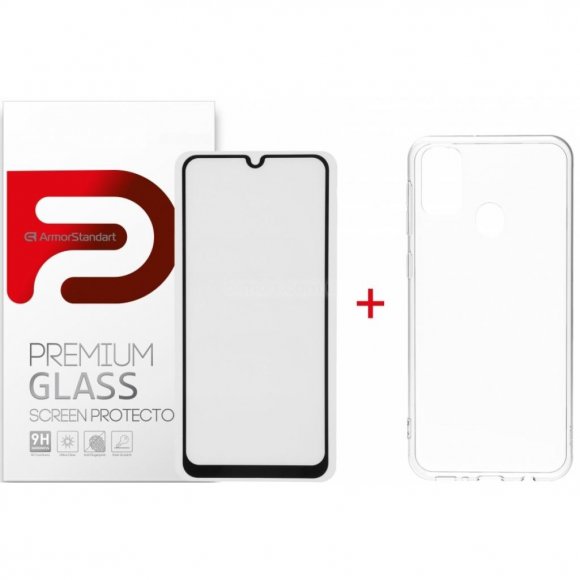 Чохол до мобільного телефона Armorstandart Samsung M21 Air Series Panel + Full Glue Glass (ARM58043)