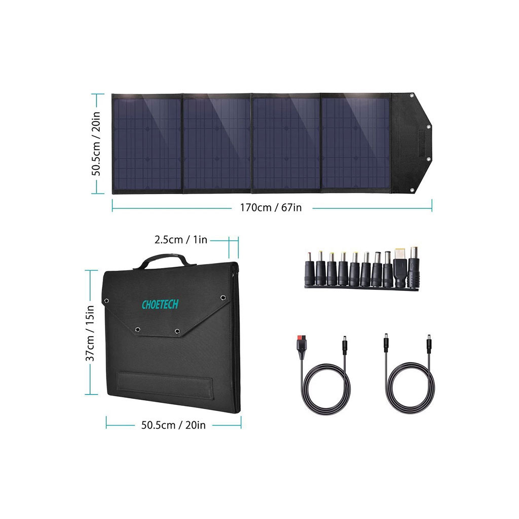 Портативна сонячна панель Choetech 100W (SC009)
