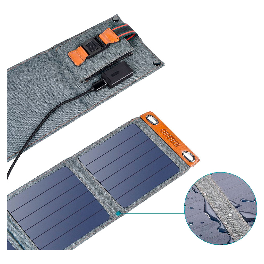 Портативна сонячна панель Choetech 14W (SC004)