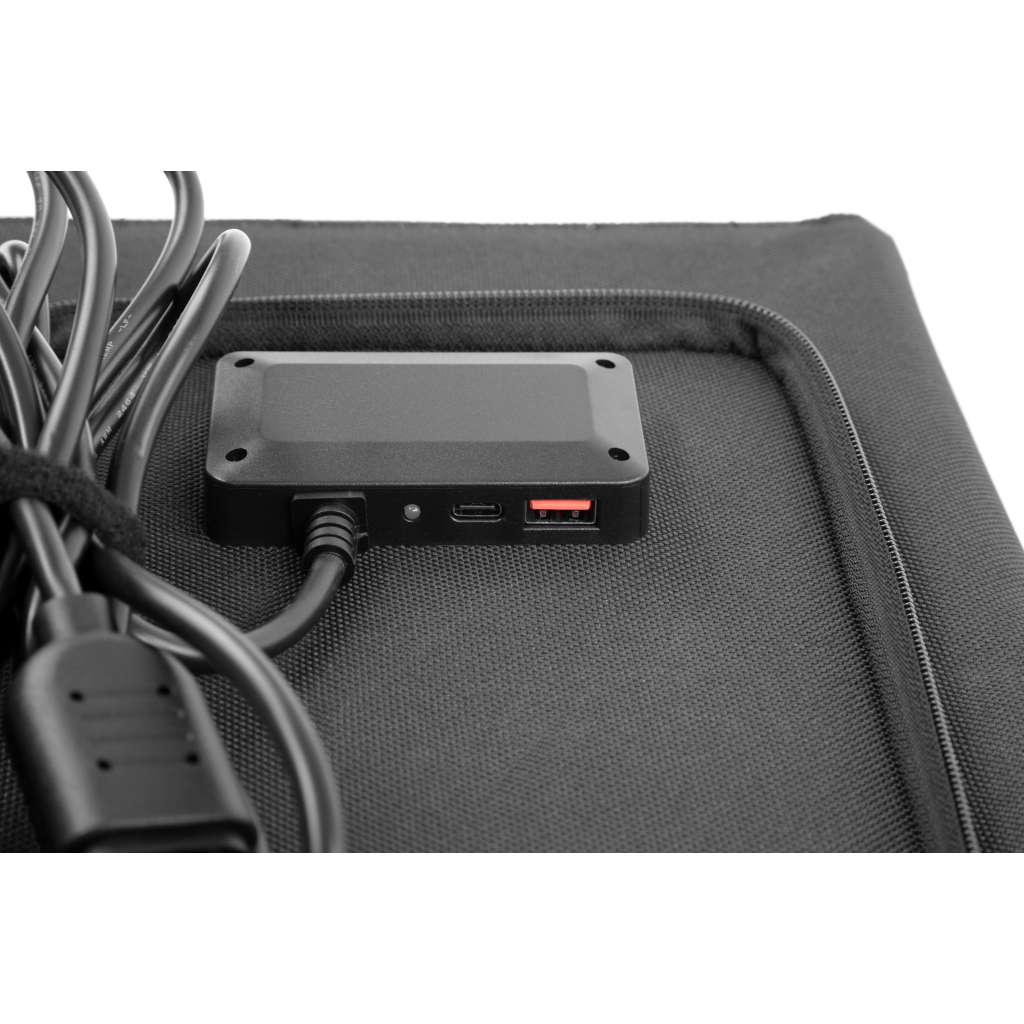 Портативна сонячна панель 2E 60W charger, DC, USB-С PD18W, USB-A 24W (2E-LSFC-60)