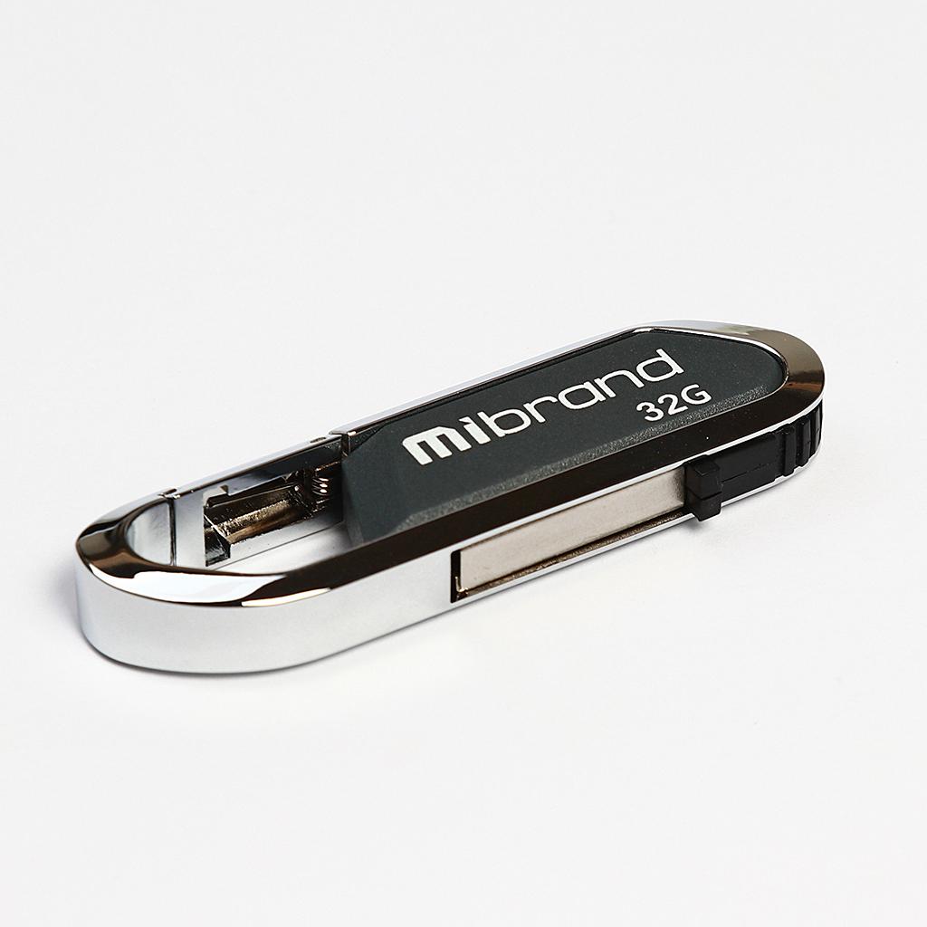 USB флеш накопичувач Mibrand 32GB Aligator Grey USB 2.0 (MI2.0/AL32U7G)