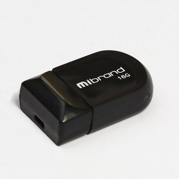 USB флеш накопичувач Mibrand 16GB Scorpio Black USB 2.0 (MI2.0/SC16M3B)