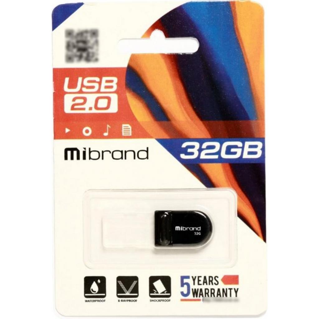 USB флеш накопичувач Mibrand 32GB Scorpio Black USB 2.0 (MI2.0/SC32M3B)