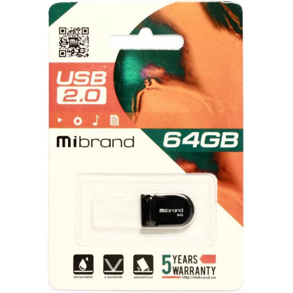 USB флеш накопичувач Mibrand 64GB Scorpio Black USB 2.0 (MI2.0/SC64M3B)