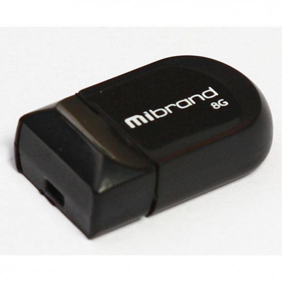 USB флеш накопичувач Mibrand 8GB Scorpio Black USB 2.0 (MI2.0/SC8M3B)