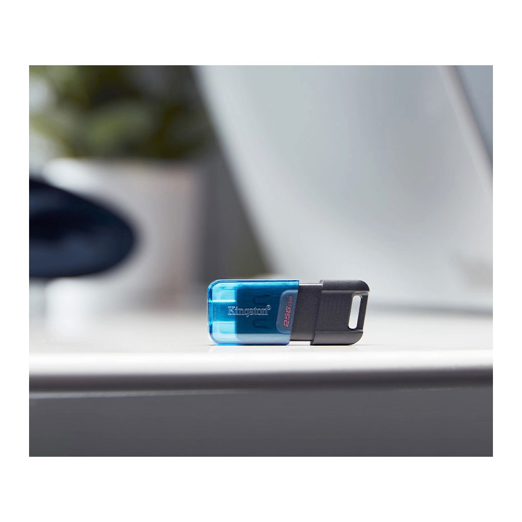 USB флеш накопичувач Kingston 256 GB DataTraveler 80 M USB-C 3.2 (DT80M/256GB)