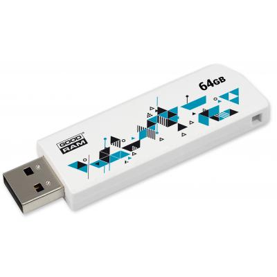 USB флеш накопичувач Goodram 64GB Cl!ck White USB 2.0 (UCL2-0640W0R11)