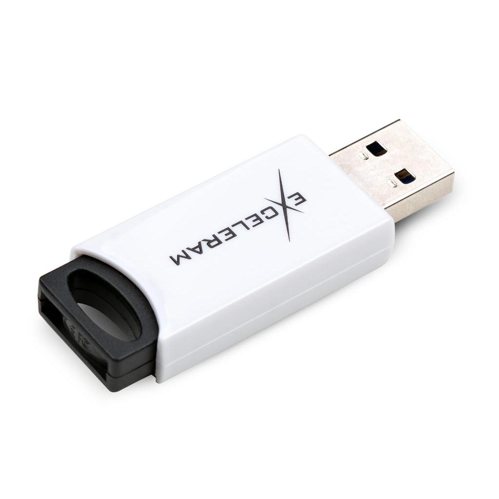 USB флеш накопичувач eXceleram 64GB H2 Series White/Black USB 3.1 Gen 1 (EXU3H2W64)