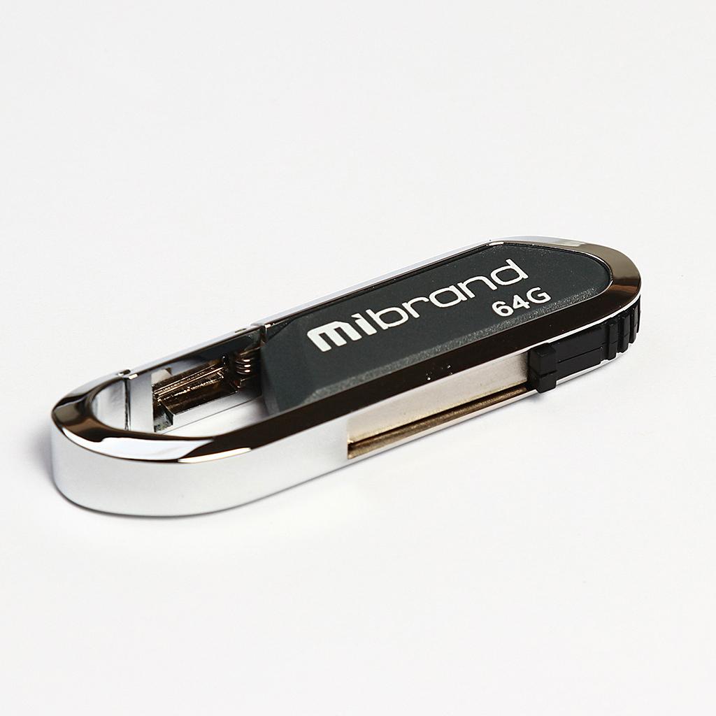 USB флеш накопичувач Mibrand 64GB Aligator Grey USB 2.0 (MI2.0/AL64U7G)