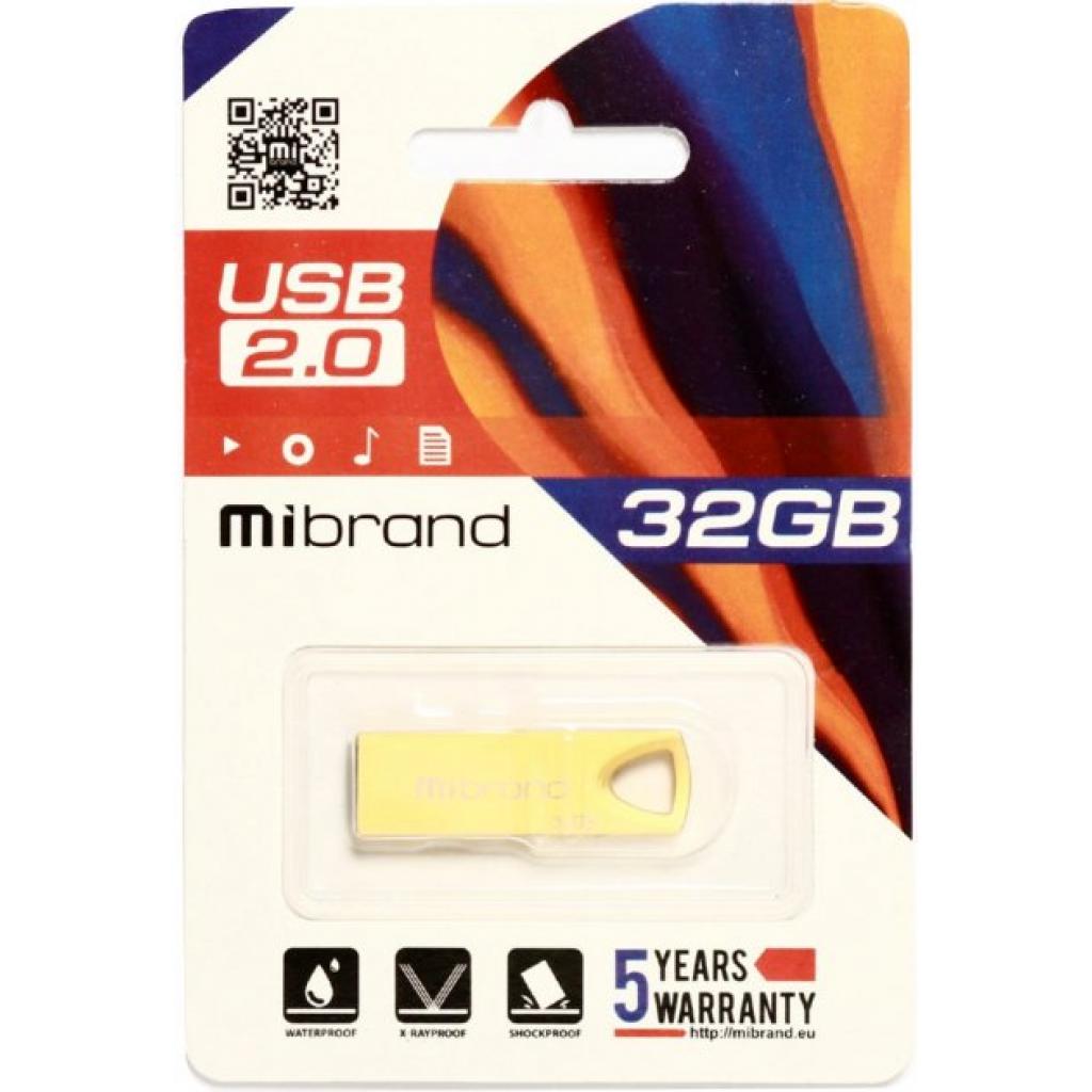 USB флеш накопичувач Mibrand 32GB Taipan Gold USB 2.0 (MI2.0/TA32U2G)