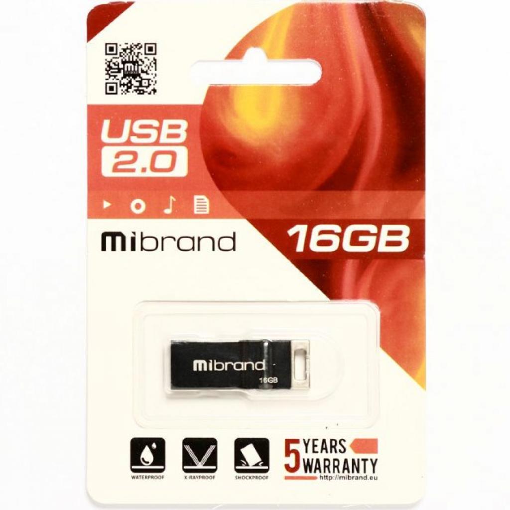 USB флеш накопичувач Mibrand 16GB Сhameleon Black USB 2.0 (MI2.0/CH16U6B)