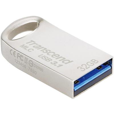 USB флеш накопичувач Transcend 32GB JetFlash 720 Silver Plating USB 3.1 (TS32GJF720S)