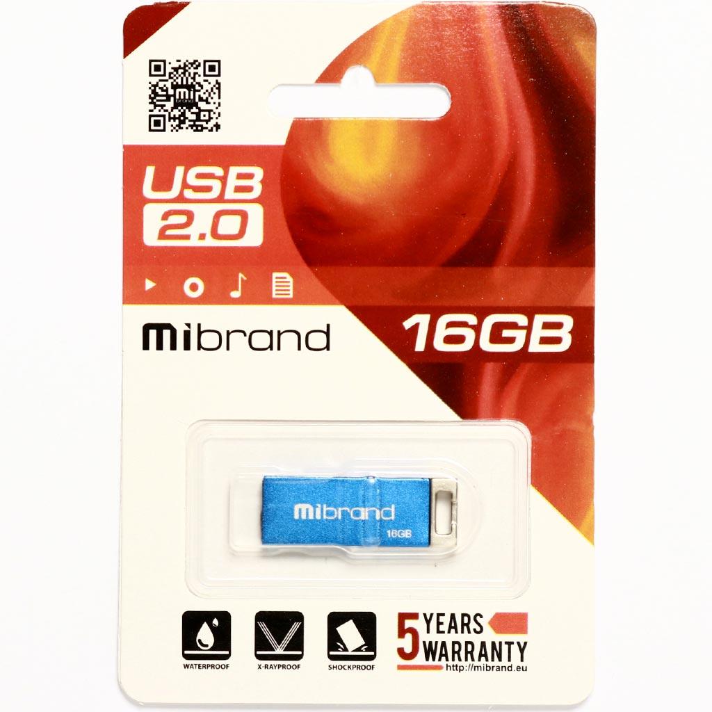 USB флеш накопичувач Mibrand 16GB Сhameleon Blue USB 2.0 (MI2.0/CH16U6U)