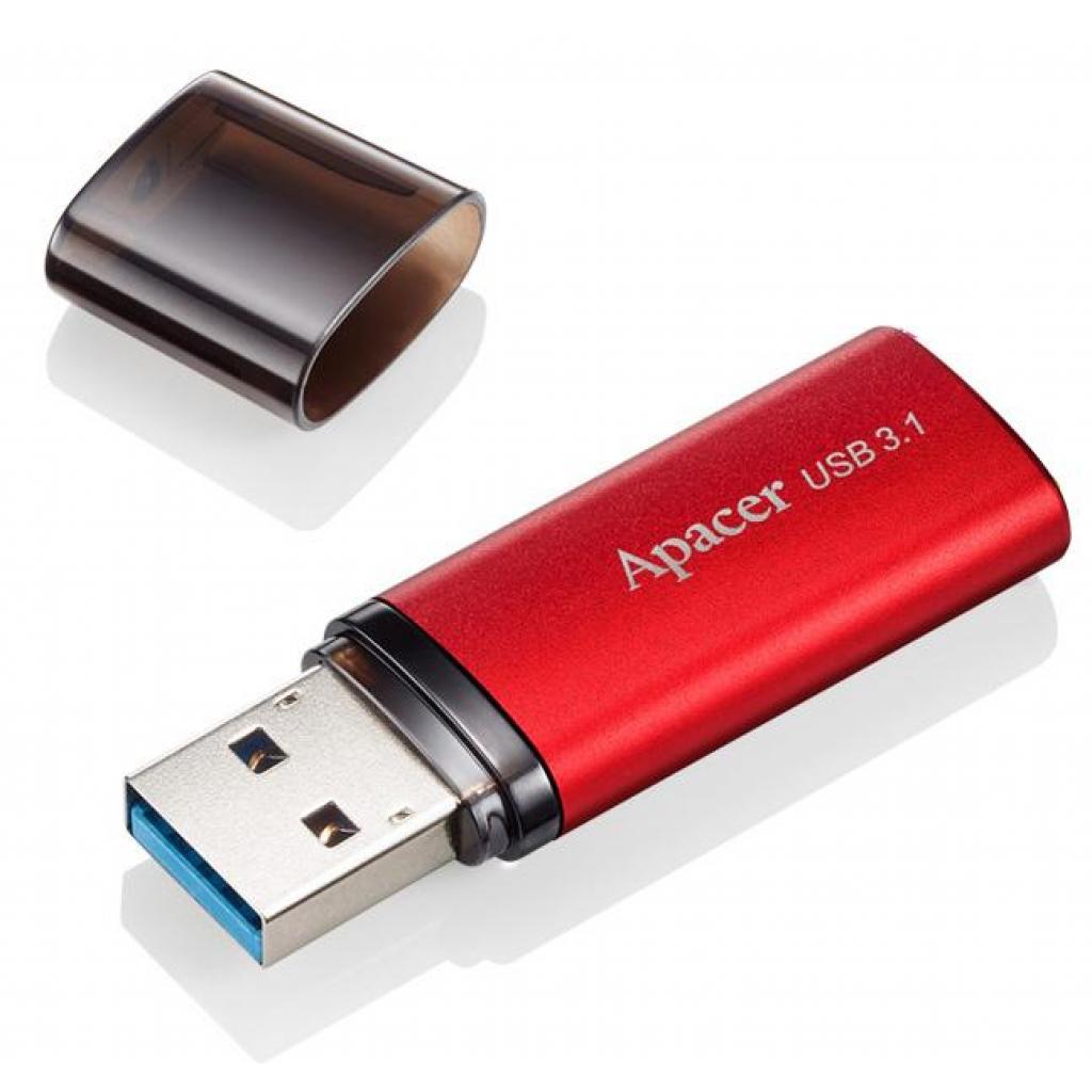 USB флеш накопичувач Apacer 16GB AH25B Red USB 3.1 Gen1 (AP16GAH25BR-1)