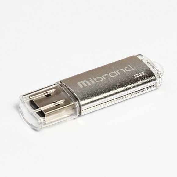 USB флеш накопичувач Mibrand 32GB Cougar Silver USB 2.0 (MI2.0/CU32P1S)