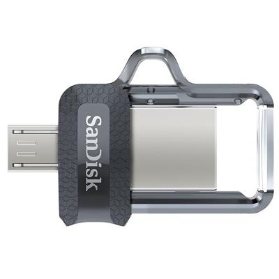 USB флеш накопичувач SanDisk 64GB Ultra Dual Black USB 3.0 OTG (SDDD3-064G-G46)