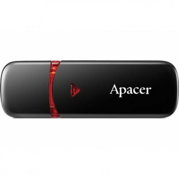 USB флеш накопичувач Apacer 16GB AH333 black USB 2.0 (AP16GAH333B-1)