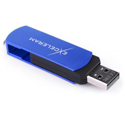 USB флеш накопичувач eXceleram 64GB P2 Series Blue/Black USB 2.0 (EXP2U2BLB64)