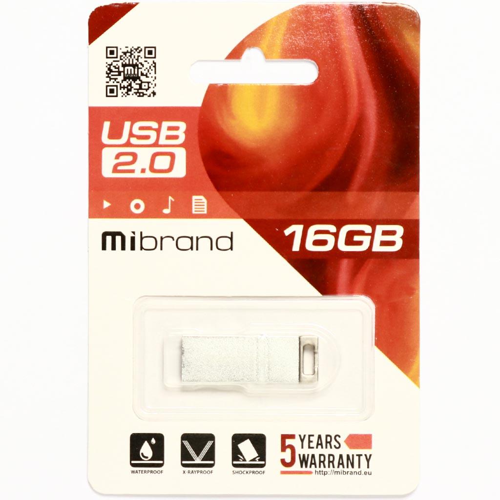 USB флеш накопичувач Mibrand 16GB Сhameleon Silver USB 2.0 (MI2.0/CH16U6S)