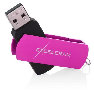 USB флеш накопичувач eXceleram 64GB P2 Series Purple/Black USB 2.0 (EXP2U2PUB64)