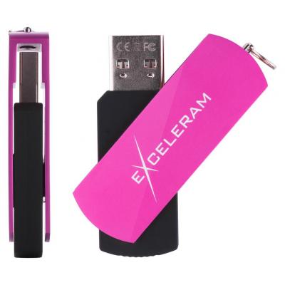 USB флеш накопичувач eXceleram 64GB P2 Series Purple/Black USB 2.0 (EXP2U2PUB64)