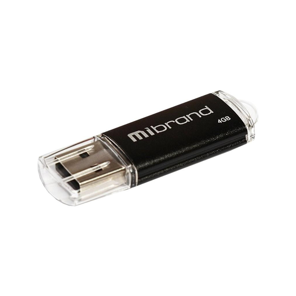 USB флеш накопичувач Mibrand 4GB Cougar Black USB 2.0 (MI2.0/CU4P1B)