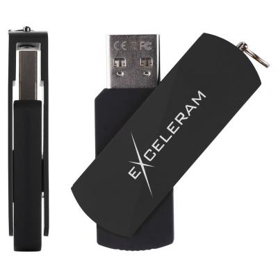 USB флеш накопичувач eXceleram 32GB P2 Series Black/Black USB 2.0 (EXP2U2BB32)