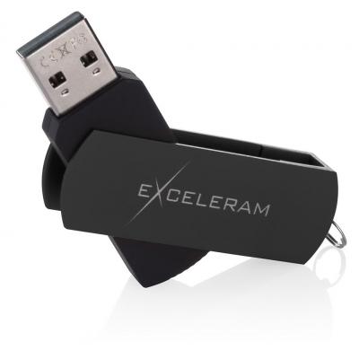 USB флеш накопичувач eXceleram 64GB P2 Series Black/Black USB 2.0 (EXP2U2BB64)