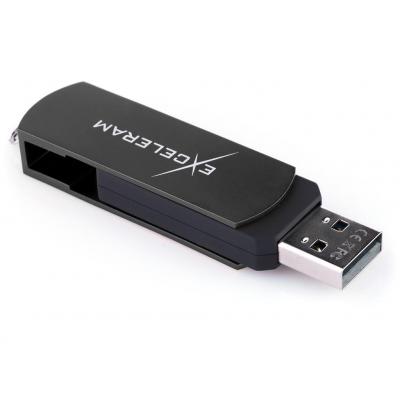 USB флеш накопичувач eXceleram 64GB P2 Series Black/Black USB 2.0 (EXP2U2BB64)