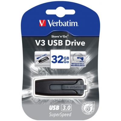 USB флеш накопичувач Verbatim 32GB Store 'n' Go Grey USB 3.0 (49173)