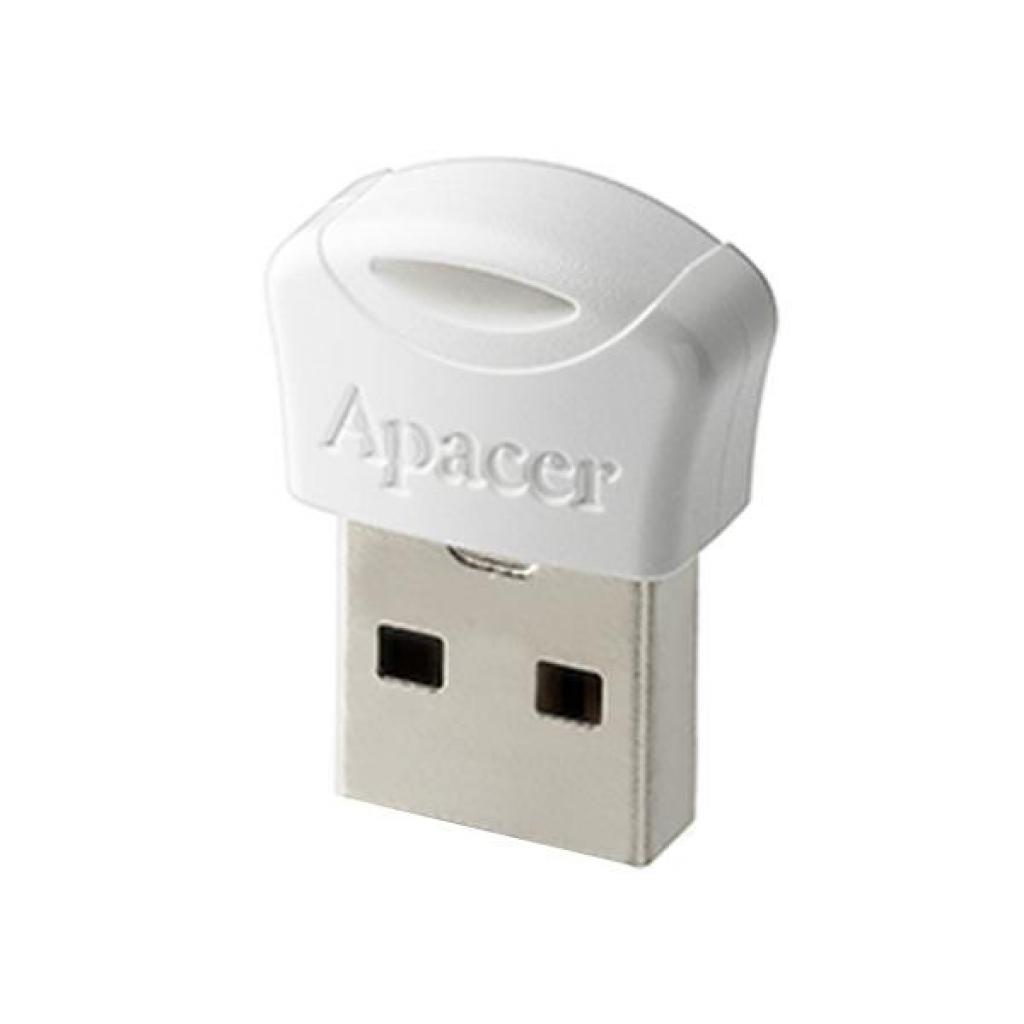 USB флеш накопичувач Apacer 64GB AH116 White USB 2.0 (AP64GAH116W-1)