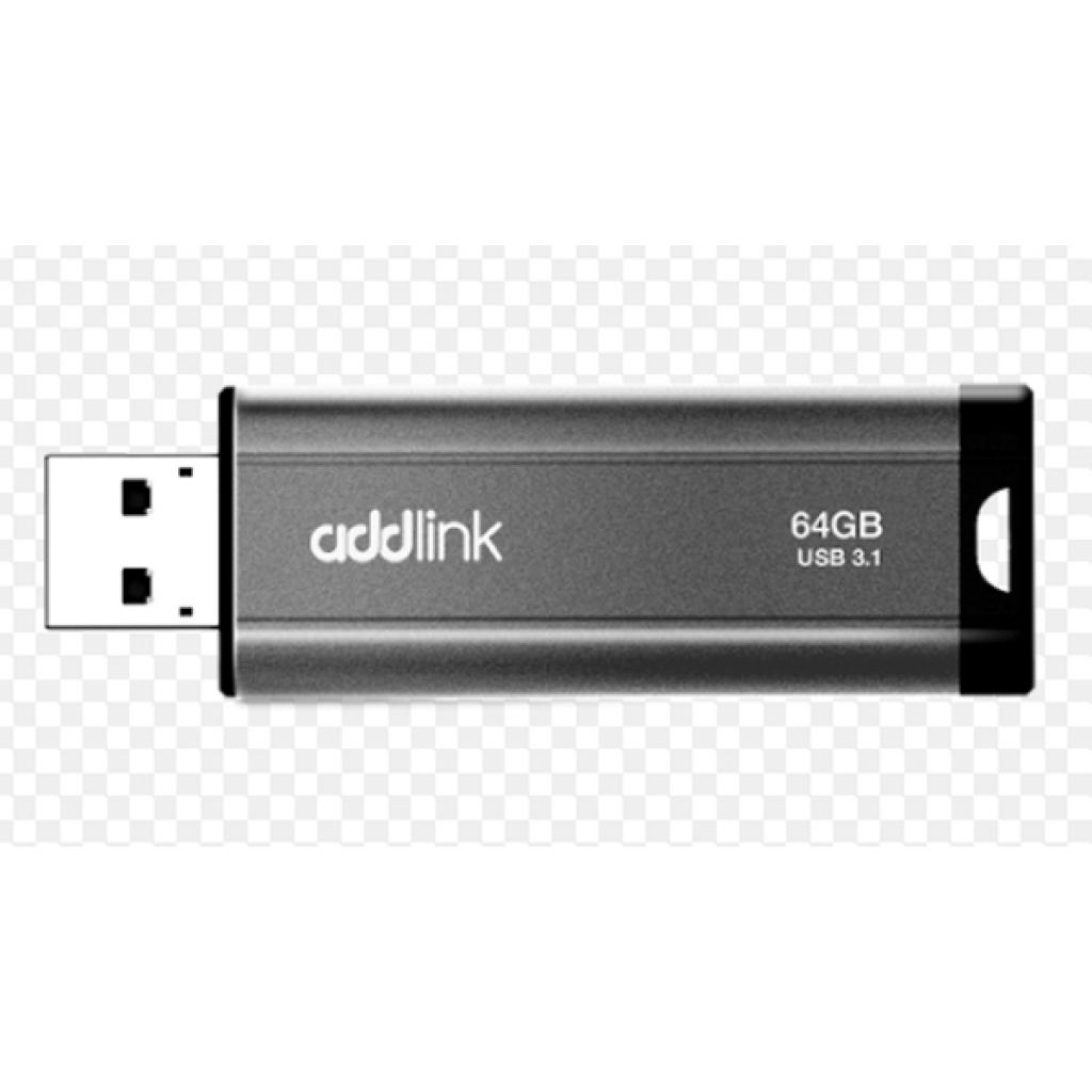 USB флеш накопичувач AddLink 64GB U65 Gray USB 3.1 (ad64GBU65G3)