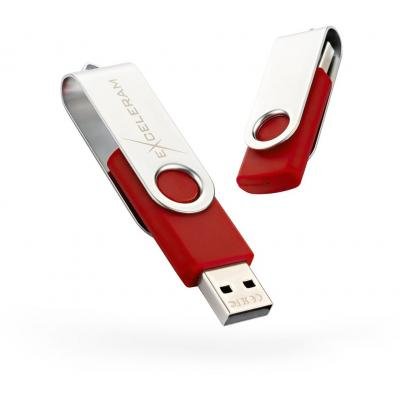 USB флеш накопичувач eXceleram 32GB P1 Series Silver/Red USB 2.0 (EXP1U2SIRE32)