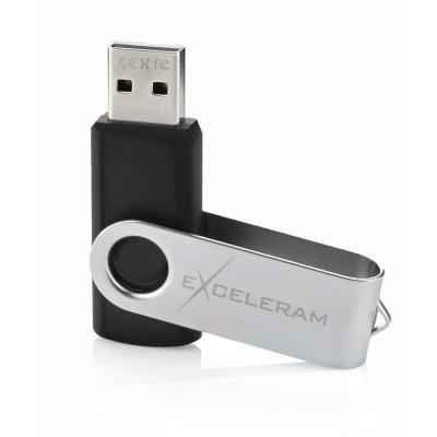 USB флеш накопичувач eXceleram 32GB P1 Series Silver/Black USB 2.0 (EXP1U2SIB32)