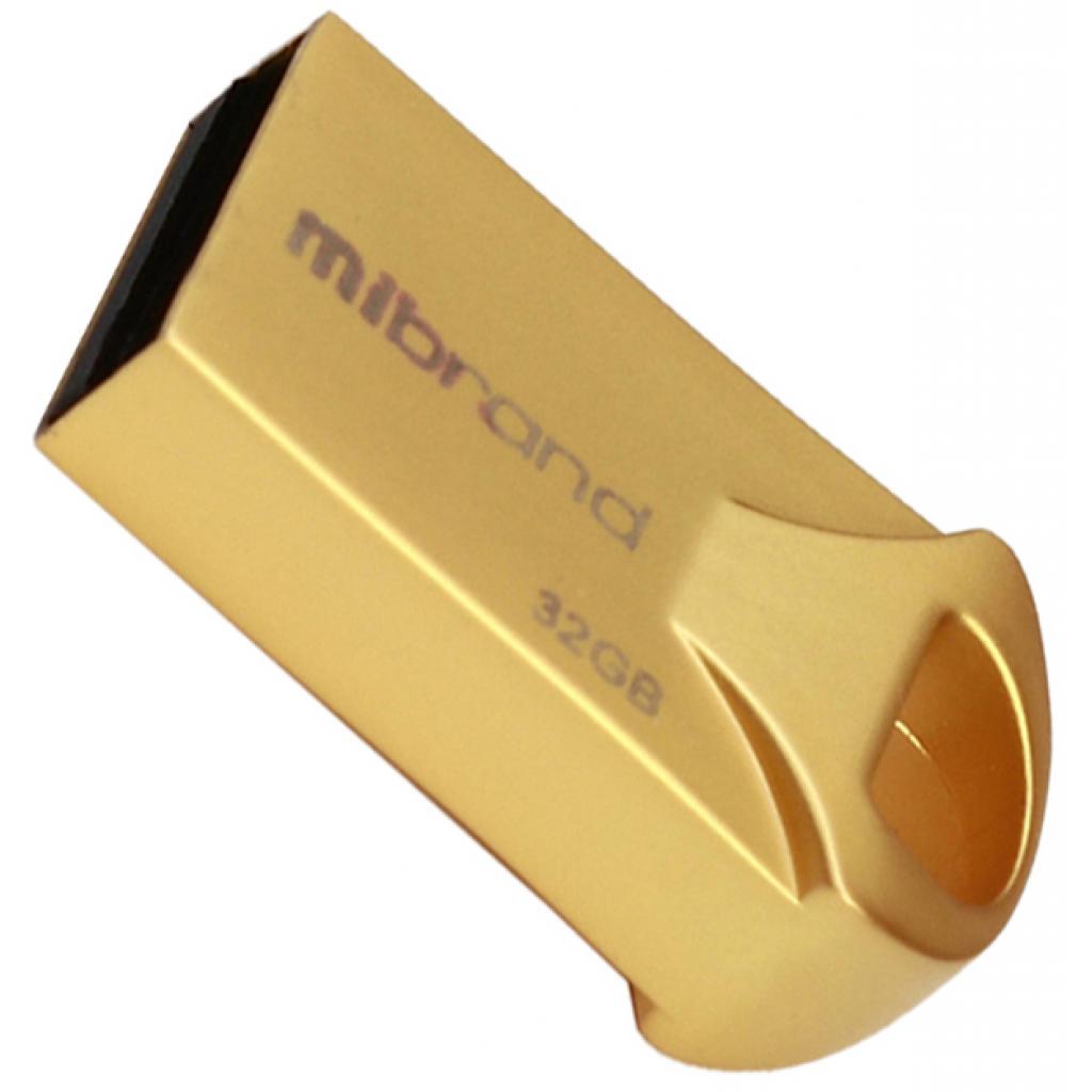 USB флеш накопичувач Mibrand 32GB Hawk Gold USB 2.0 (MI2.0/HA32M1G)