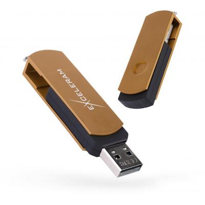 USB флеш накопичувач eXceleram 32GB P2 Series Brown/Black USB 2.0 (EXP2U2BRB32)