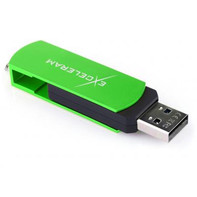 USB флеш накопичувач eXceleram 64GB P2 Series Green/Black USB 2.0 (EXP2U2GRB64)